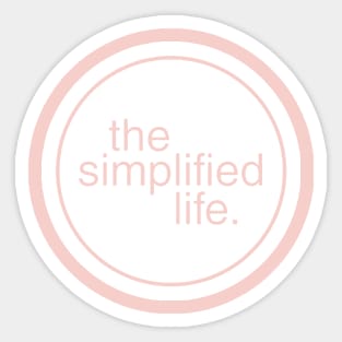 The Simplified Life logo Sticker